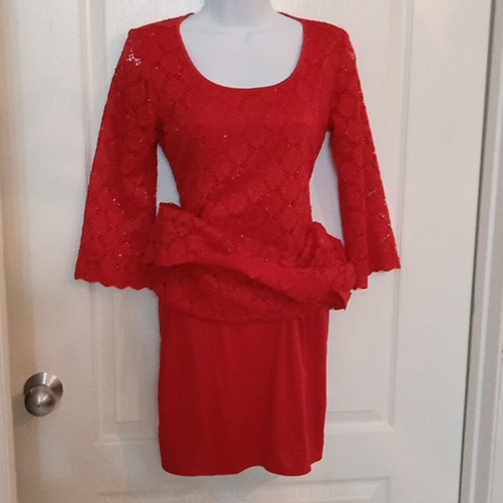 NWT🎁FREE GIFT INCLUDED🎁 Glittering Sparkling Evening Dress Knitted Stretch - Picture 6 of 11